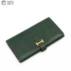 Green and Gold Lizard Bearn Long Wallet
