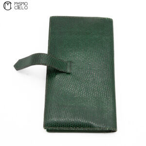 Green and Gold Lizard Bearn Long Wallet