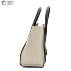 CELINE Cream and Python skin Mini Luggage Handbag