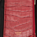 Red Crocodile Skin Card Holder