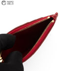 Red Crocodile Skin Card Holder