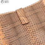 Brown Jackie Python One Shoulder Bag