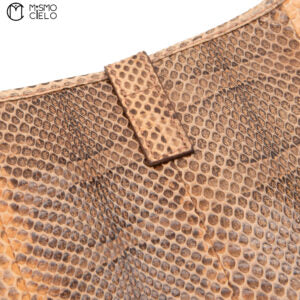 Brown Jackie Python One Shoulder Bag