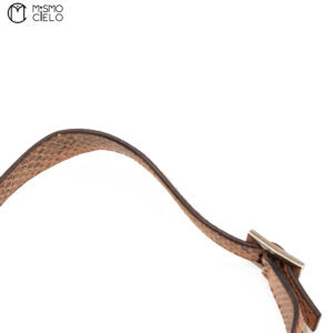 Brown Jackie Python One Shoulder Bag