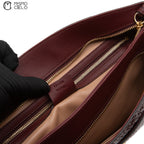 GUCCI Burgundy Python Ally Marmont Handbag