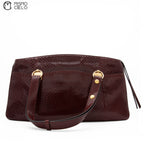 GUCCI Burgundy Python Ally Marmont Handbag