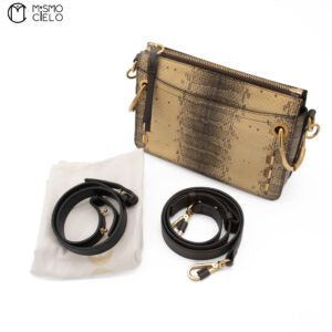 Gold Python 2 way Shoulder Bag