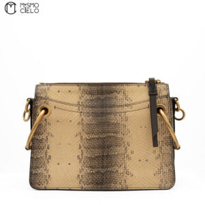 Gold Python Roy Shoulder Bag