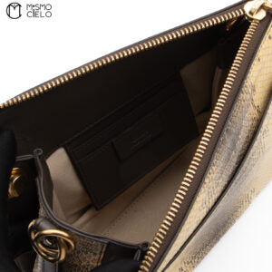 Gold Python 2 way Shoulder Bag
