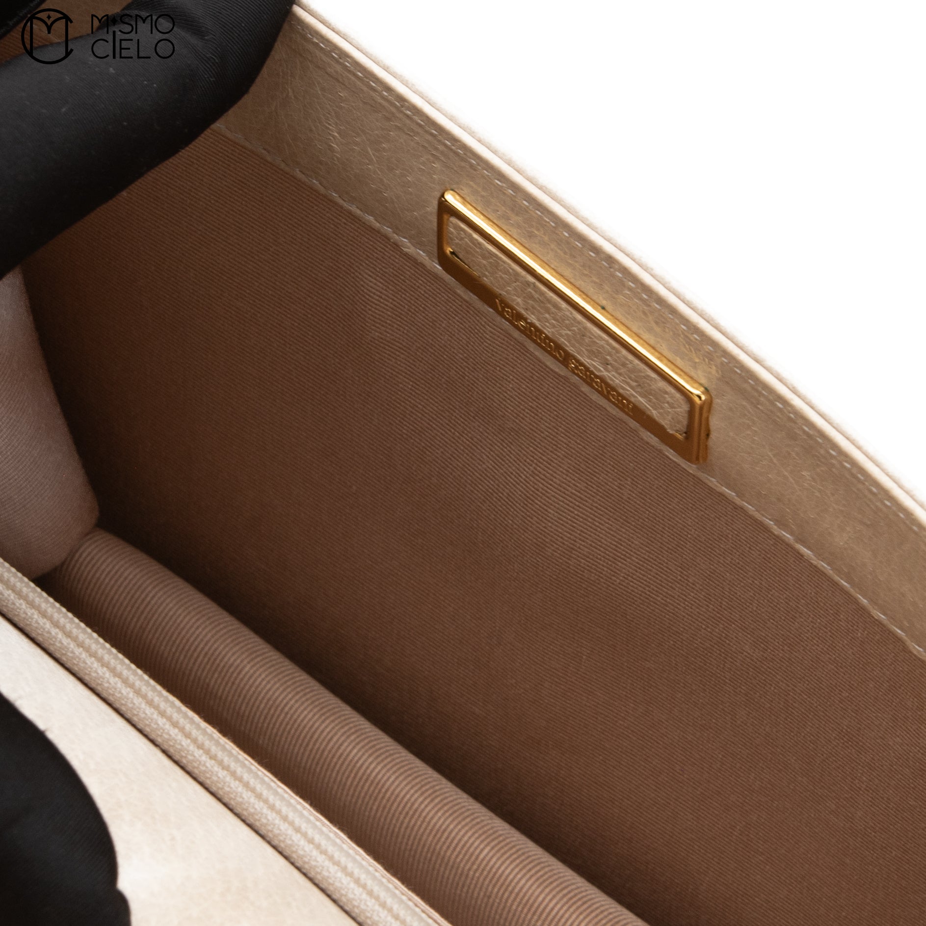 VALENTINO Cream Python Hand Bag