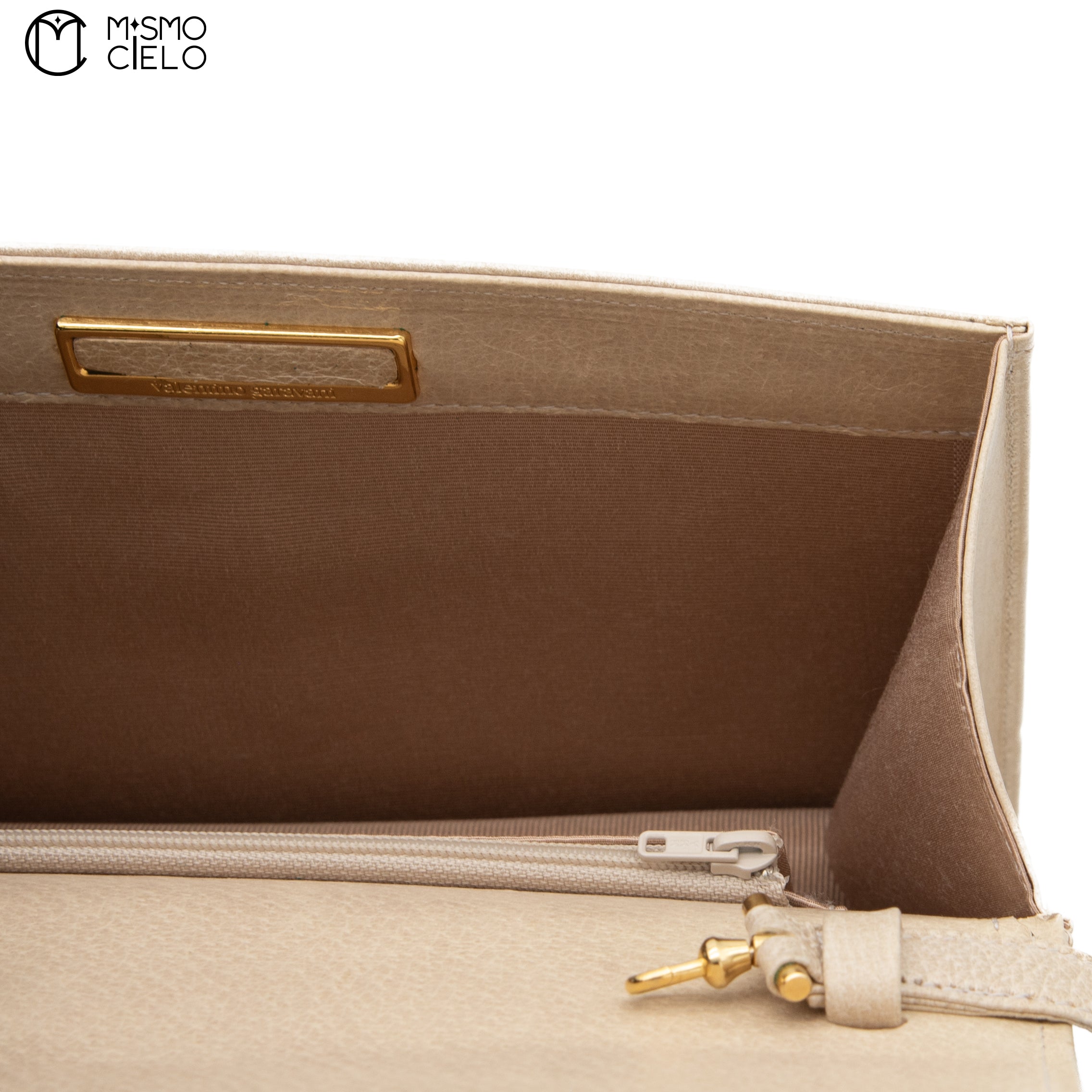 VALENTINO Cream Python Hand Bag