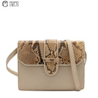 VALENTINO Cream Python Hand Bag