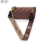 Burgundy Dior Addict Oblique Shoulder Bag