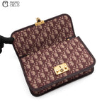 Burgundy Dior Addict Oblique Shoulder Bag
