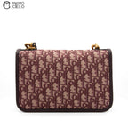Burgundy Dior Addict Oblique Shoulder Bag