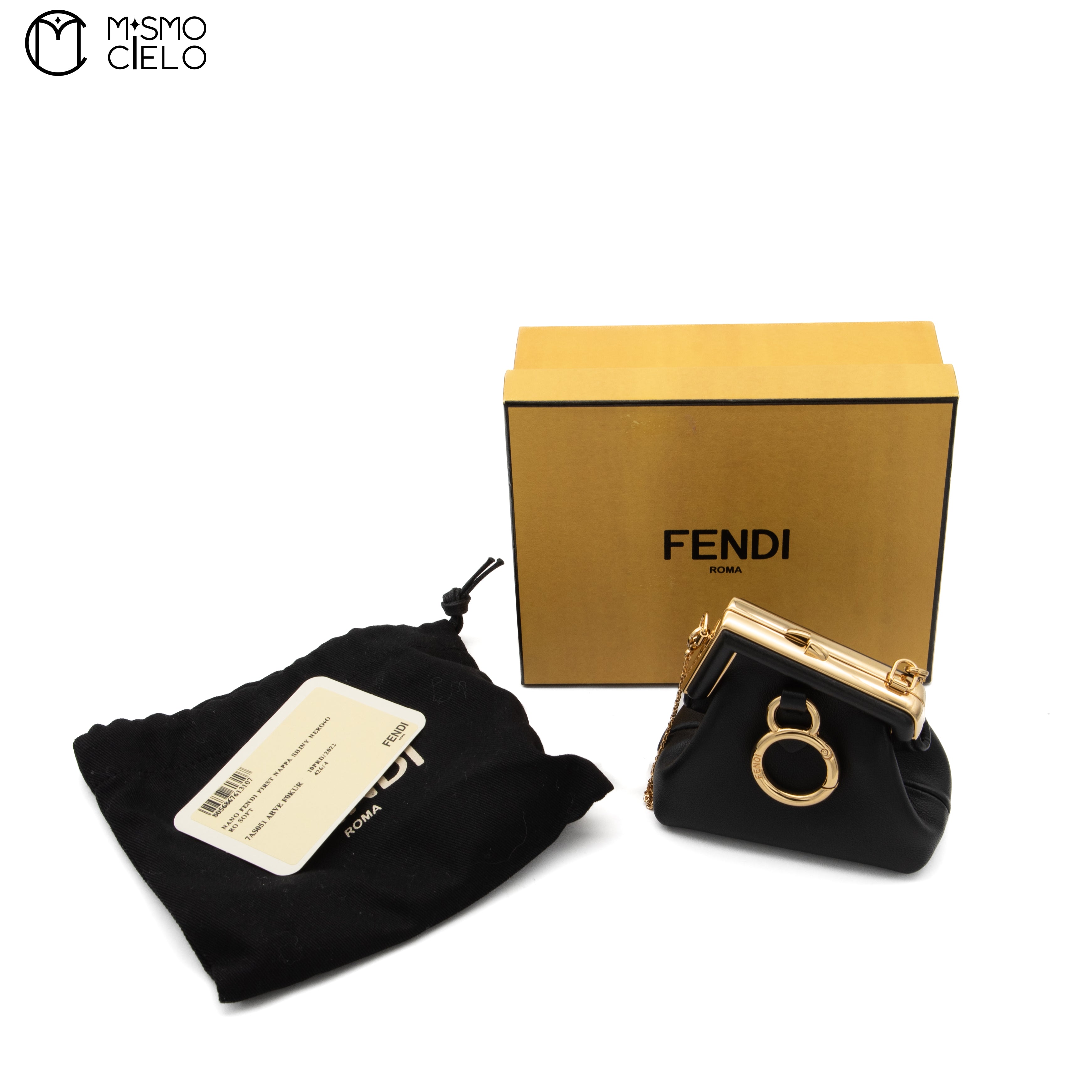 First Charm Nano Bag Black
