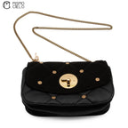 Black Suede See by Chloe Shoulder Bag
