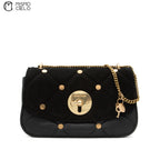 Black Suede See by Chloe Shoulder Bag