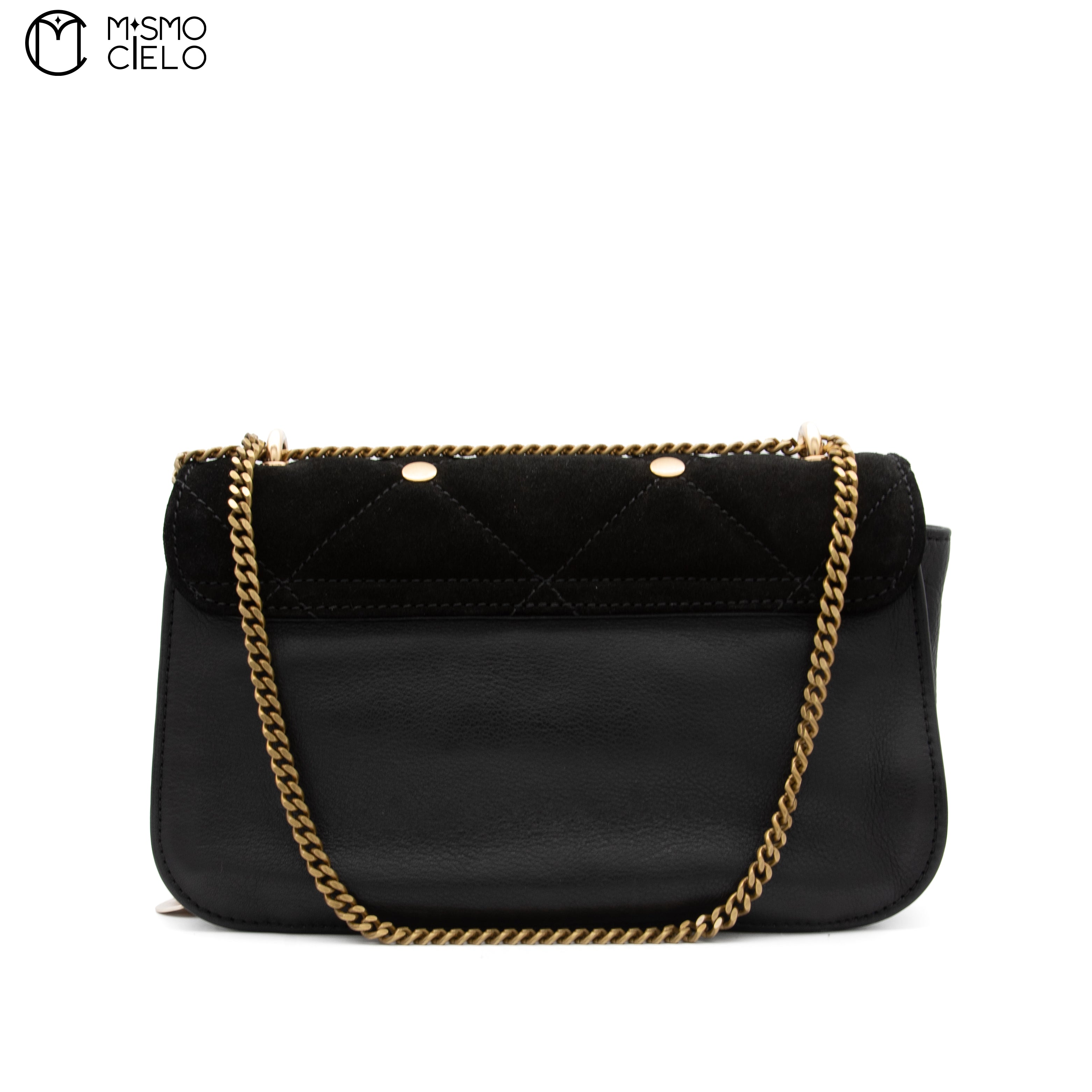 Black Suede See by Chloe Shoulder Bag