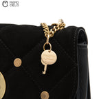 Black Suede See by Chloe Shoulder Bag