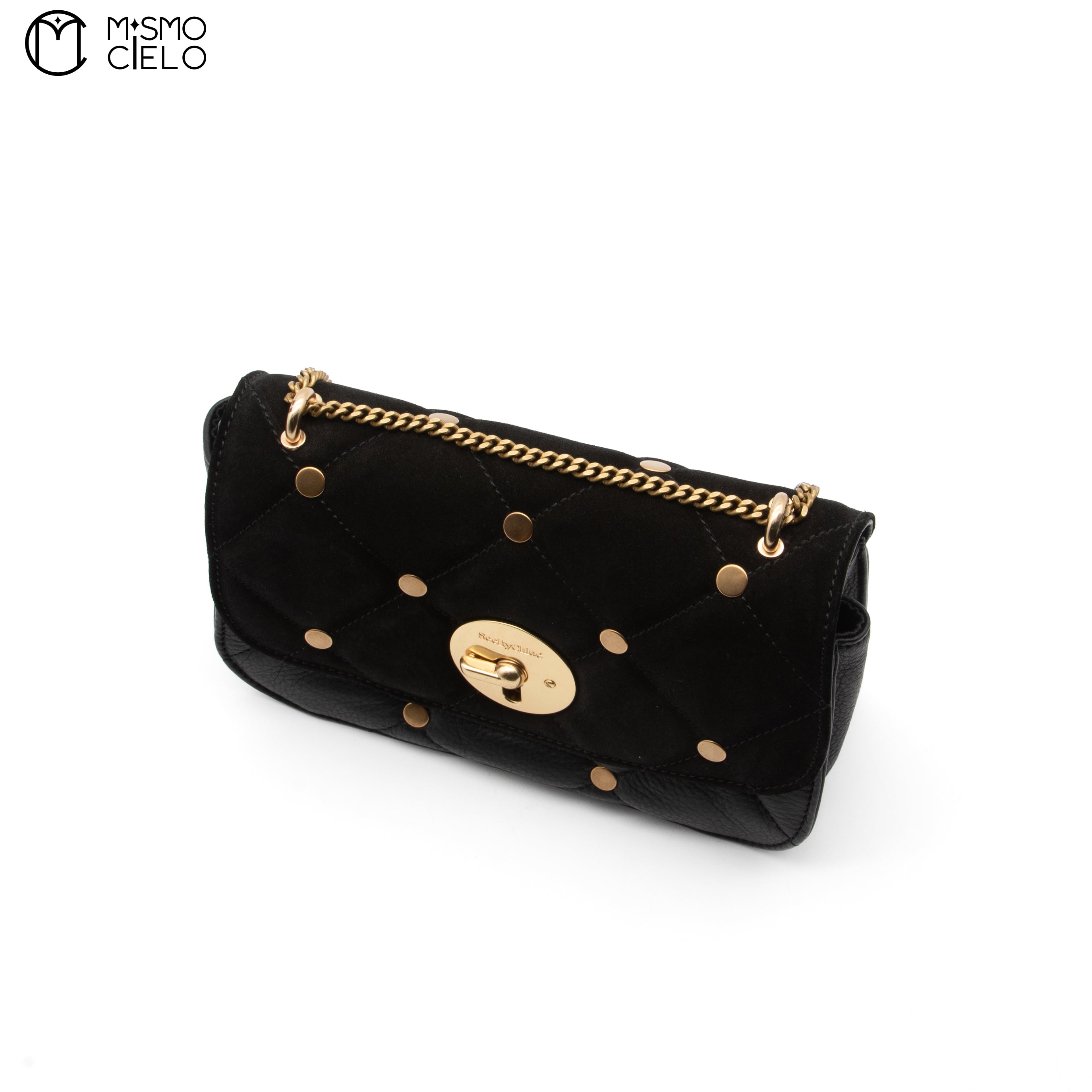 Black Suede See by Chloe Shoulder Bag