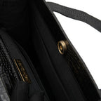 Black Crocodile Tote Bag