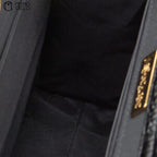 Black Crocodile Tote Bag