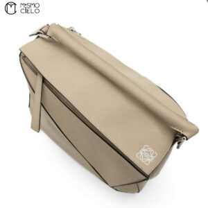 Khaki Medium Puzzle Shoulder Bag