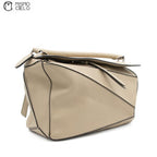 Khaki Medium Puzzle Shoulder Bag