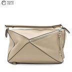Khaki Medium Puzzle Shoulder Bag