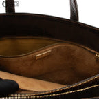 Brown Crocodile leather Handbag