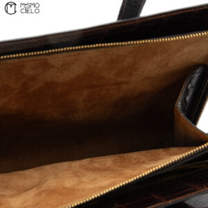 Brown Crocodile leather Handbag