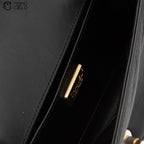 Calfskin and Lizard Black Boy Bag