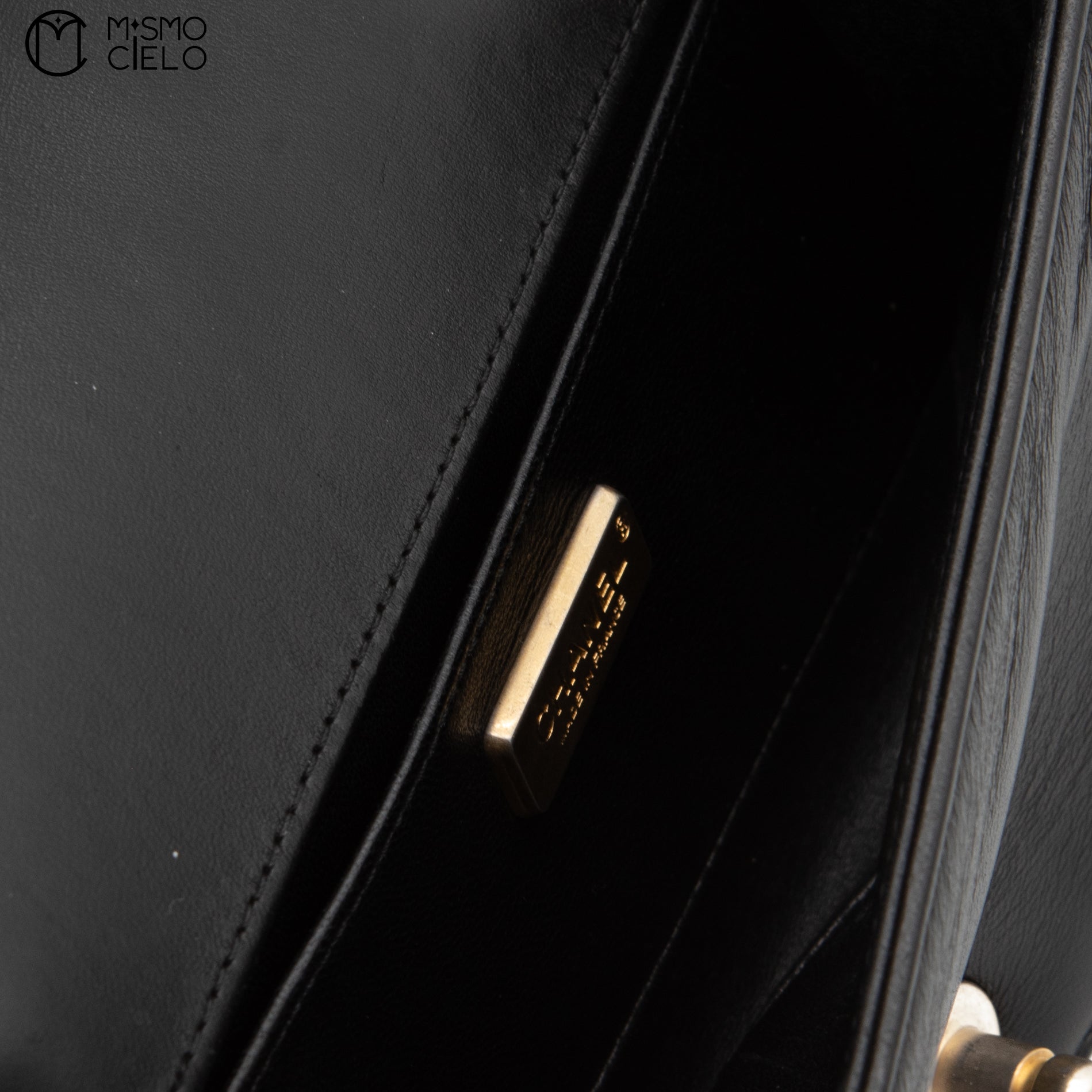 Calfskin and Lizard Black Boy Bag