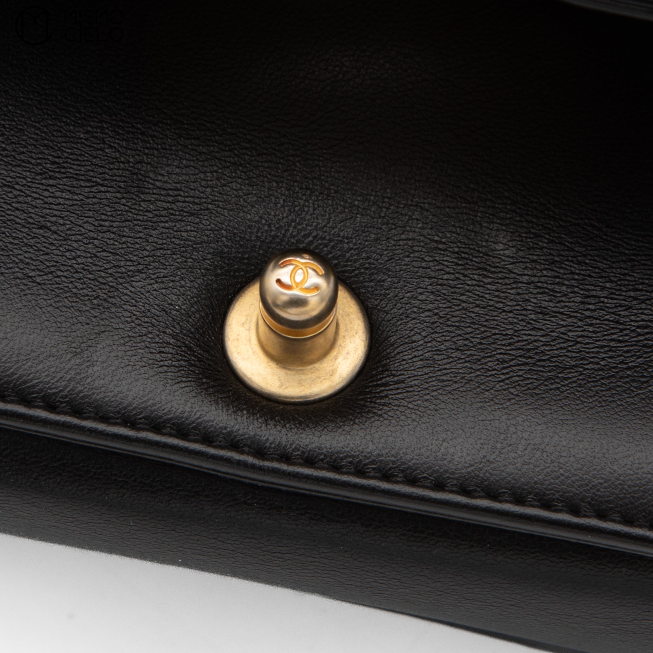 Calfskin and Lizard Black Boy Bag