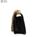 Calfskin and Lizard Black Boy Bag