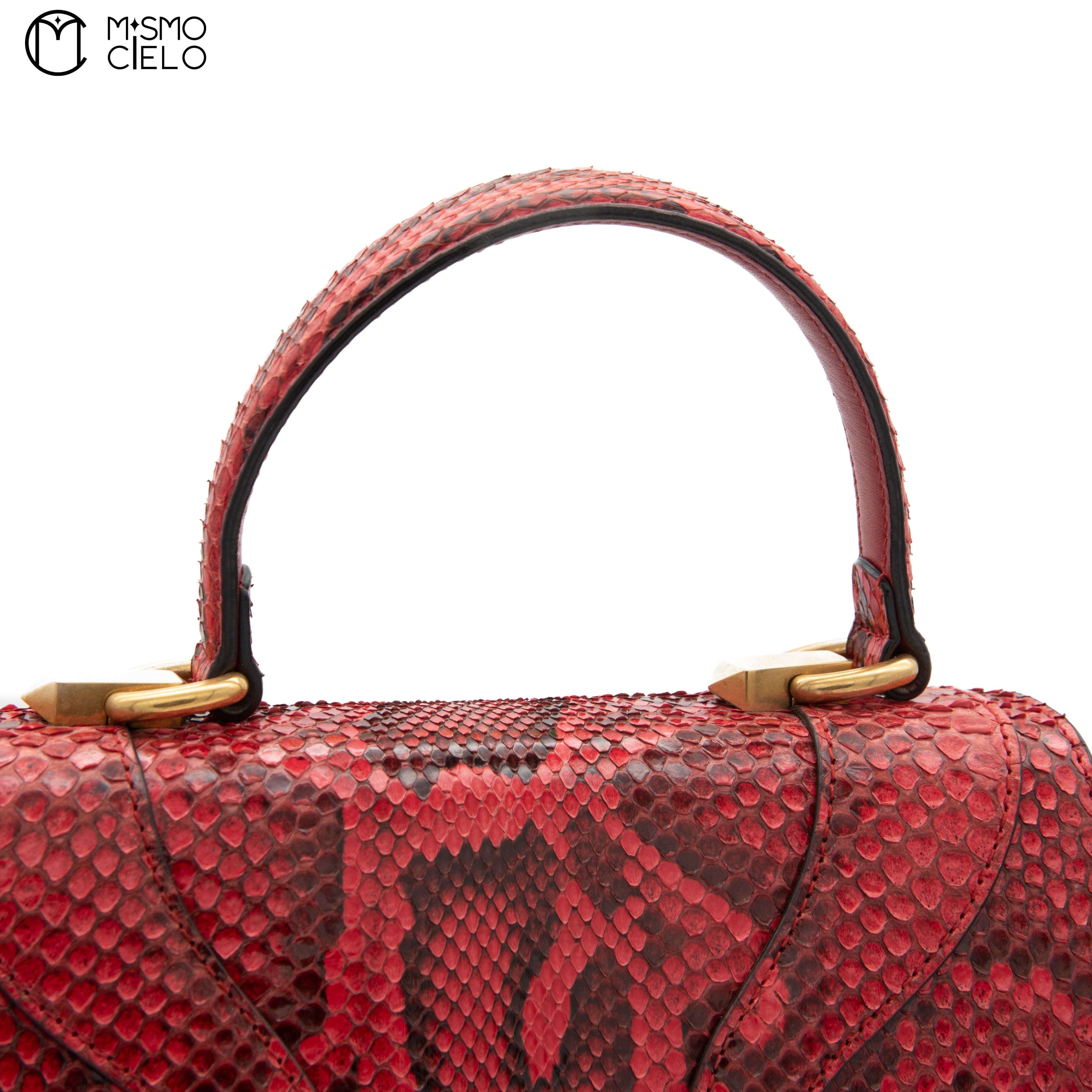 GUCCI Red Python Osiride Shoulder bag