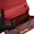 GUCCI Red Python Osiride Shoulder bag