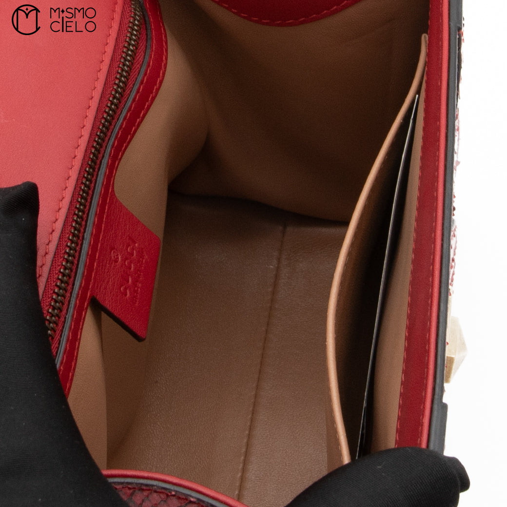 GUCCI Red Python Osiride Shoulder bag