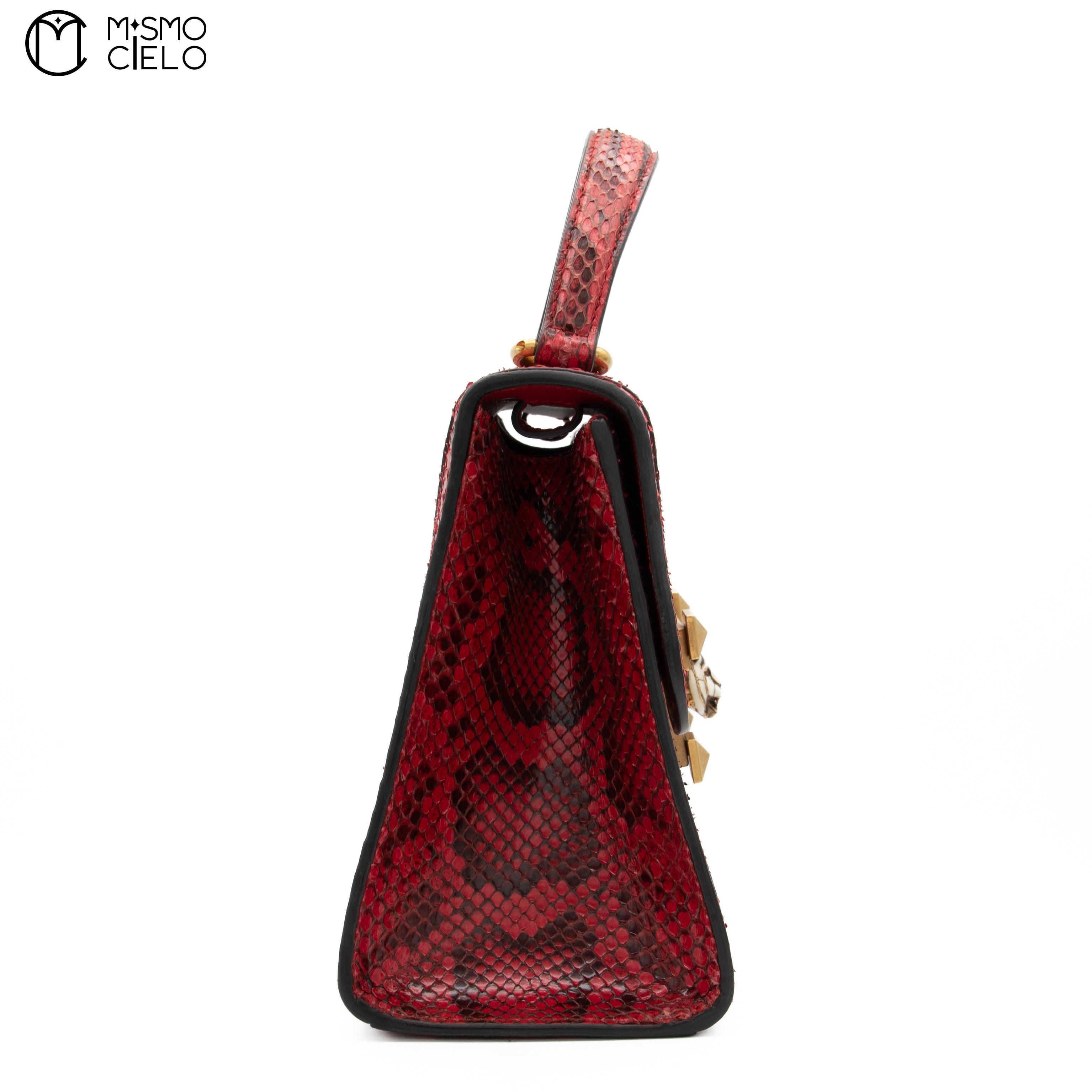 GUCCI Red Python Osiride Shoulder bag
