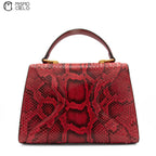 GUCCI Red Python Osiride Shoulder bag