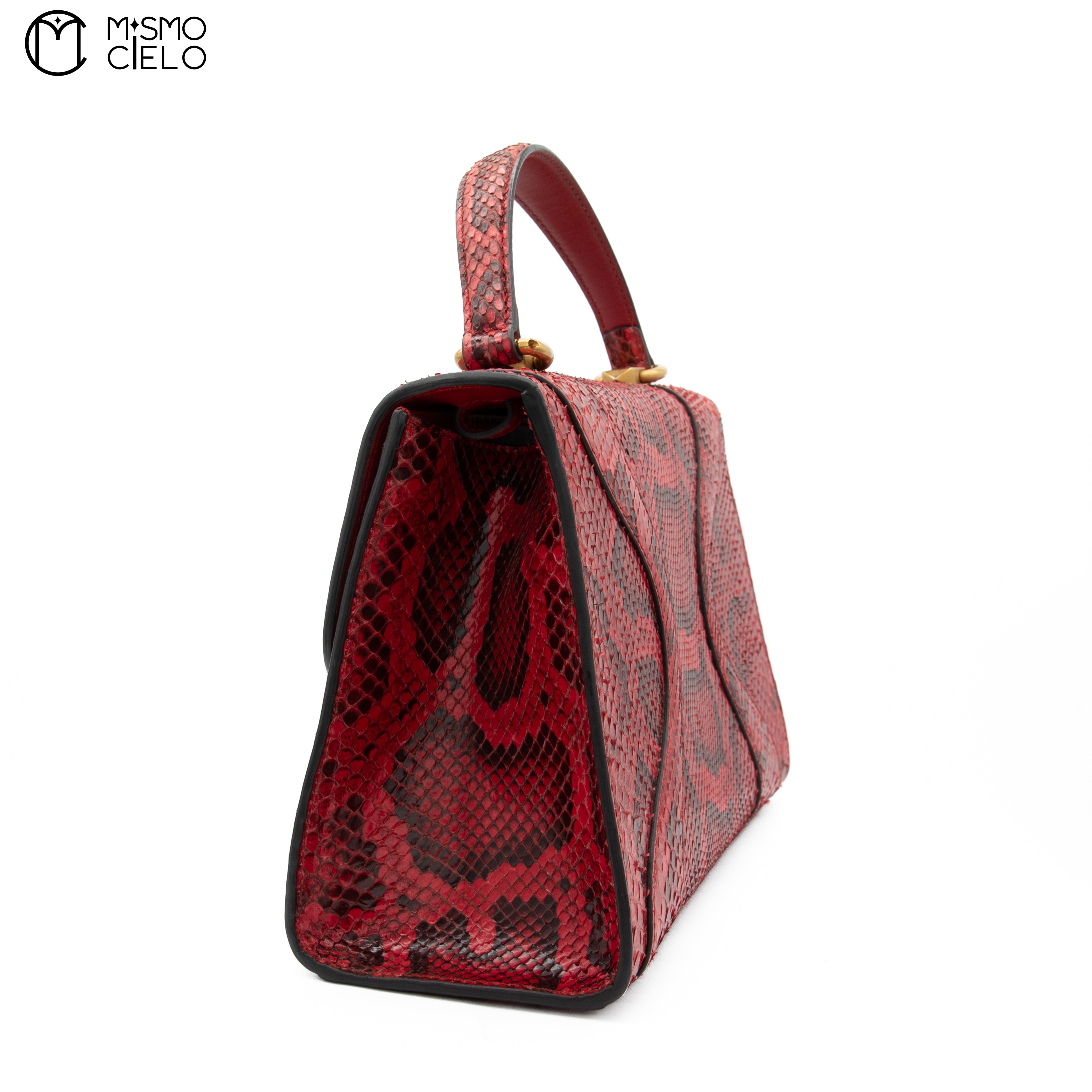 GUCCI Red Python Osiride Shoulder bag