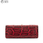 GUCCI Red Python Osiride Shoulder bag
