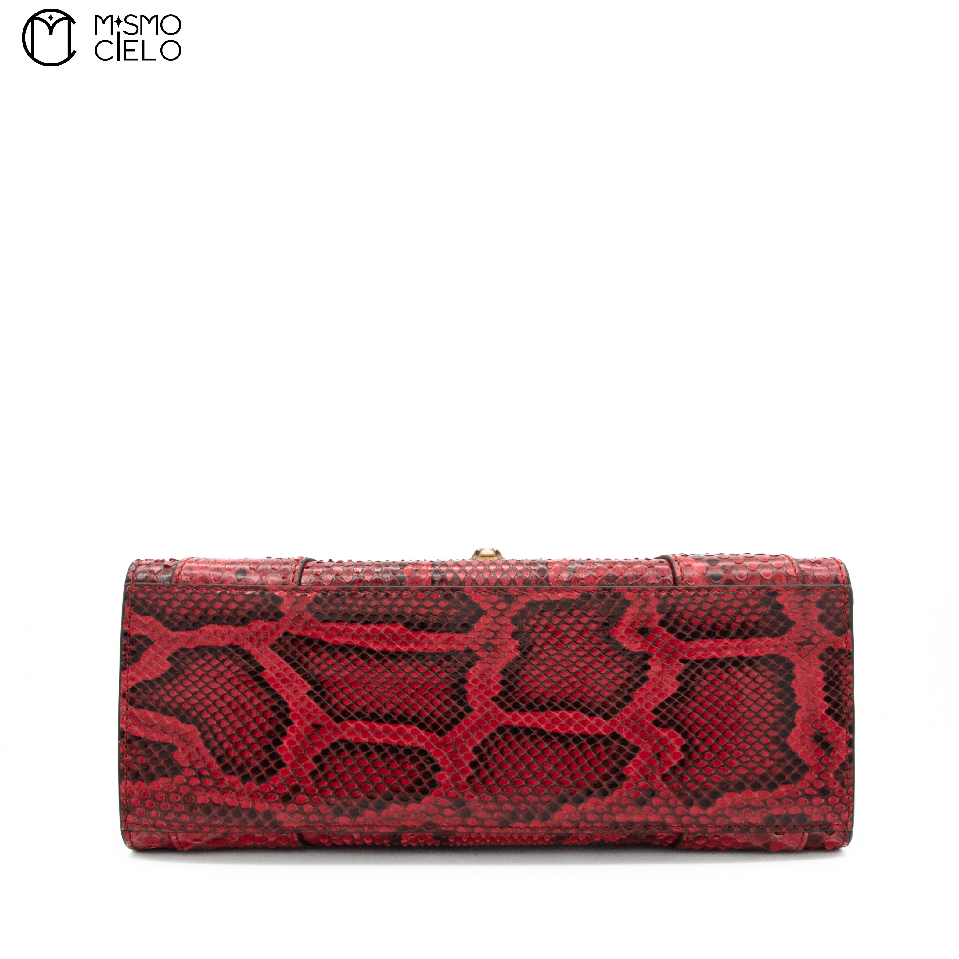 GUCCI Red Python Osiride Shoulder bag