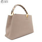 LOUIS VUITTON Beige Capucines with Python Handbag