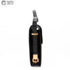 CELINE Black Crocodile Triomphe Shoulder bag