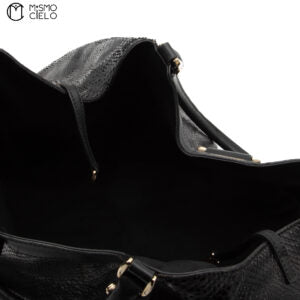 Black Python Abbey Tote Bag