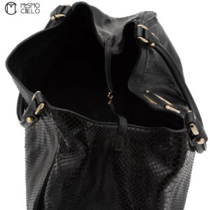 Black Python Abbey Tote Bag