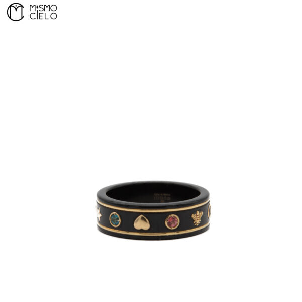 18K Gold and Topaz Icon 3.2g Ring