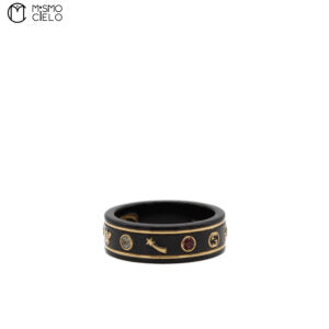 18K Gold and Topaz Icon 3.2g Ring